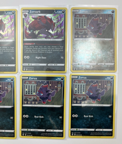 8 Card Lot hisuian zorua zoroark common Reverse Holo Pokemon TCG - Image 3