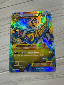 MEGA M CHARIZARD EX 108/111 Pokemon Holo Flashfire Card 2014 - Image 3
