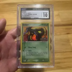 2007 Pokemon Seviper Reverse Holo EX Power Keepers 23 - CGC Gem Mint 10 Low Pop - Image 1