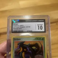 2007 Pokemon Seviper Reverse Holo EX Power Keepers 23 - CGC Gem Mint 10 Low Pop - Image 2