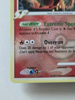 Pokemon Arcanine G 15/147 Platinum Crosshatch Holo League Promo Tcg - Image 2