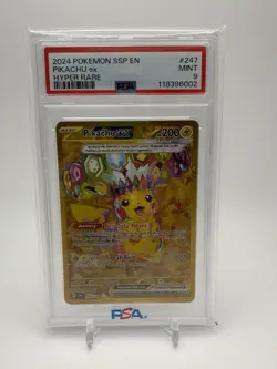 Pokemon - Pikachu EX 247/191 - Surging Sparks Hyper Rare 247 - PSA 9 - Image 1
