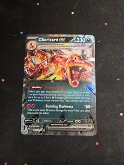 Charizard ex 054/091 Double Rare Paldean Fates Pokemon NM - Image 1