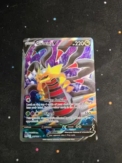 Giratina V 185/196 Ultra Rare Lost Origin Pokemon NM - Image 1