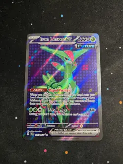 Iron Leaves ex 186/162 Ultra Rare Temporal Forces Pokemon NM - Image 1