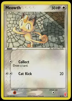Meowth 69/112 FireRed & LeafGreen Non-Holo Pokemon TCG - Image 1