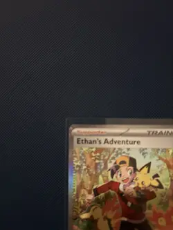 Pokemon TCG Ethan's Adventure Trainer-Supporter 236/182 Sv10 Holo Full Art Eng - Image 5