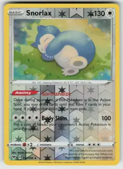 PO-04 Reverse Holo Snorlax 131/185 Rare Vivid Voltage Near Mint - Image 1