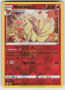 PO-04 Reverse Holo Ninetales 031/264 Uncommon Fusion Strike Near Mint - Image 1