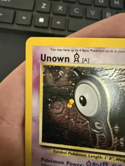 Pokemon Unown [A] Neo Discovery Holo Rare Basic 40 HP English 14/75 2001 - Image 2