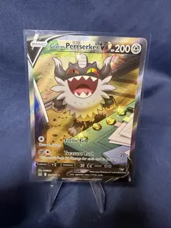 The Pokemon Company Galarian Perrserker V 184/196 Lost Origin Holo UR EN - Image 1