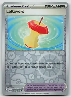 Pokemon Leftovers 163/165 151 Uncommon Reverse Holo NM - Image 1