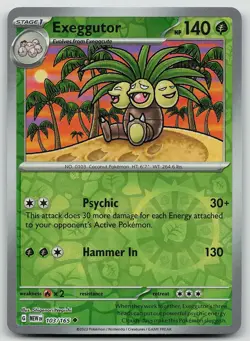 Pokemon Exeggutor 103/165 151 Uncommon Reverse Holo NM - Image 1