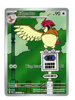 Pidgeotto - 208/197 Illustration Rare Holo SV03: Obsidian Flames Pokemon NM - Image 1