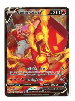 Centiskorch V TG14/TG30 Ultra Rare Holo Lost Origin Trainer Gallery Pokemon NM - Image 1