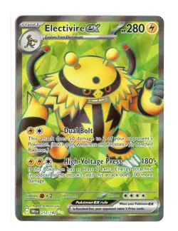 Electivire ex - 212/182 Ultra Rare Holo SV10: Destined Rivals Pokemon NM - Image 1
