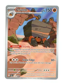 Crustle 130/086 Illustration Rare Holo SV: Black Bolt Pokemon NM - Image 1