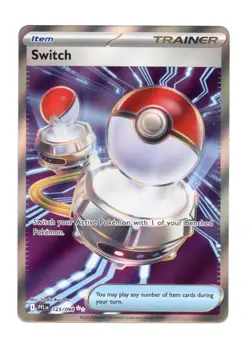 Switch 123/094 Ultra Rare Holo ME02: Phantasmal Flames Pokemon NM - Image 1
