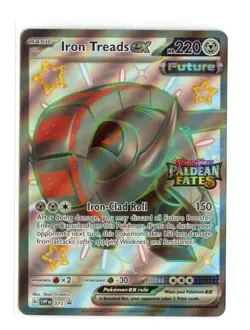 Iron Treads ex (Paldean Fates Stamped) 073 Promo Holo Pokemon NM - Image 1