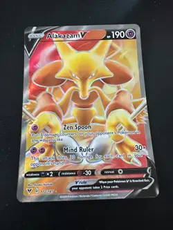 Pokemon Vivid Voltage Alakazam V Full Art 172/185 - Image 1