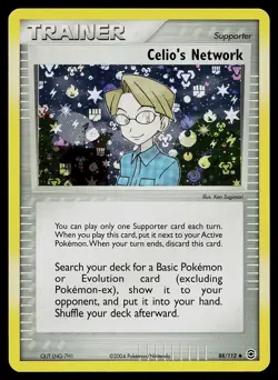 Pokemon Card - Celio's Network FireRed & LeafGreen 88/112 Reverse Holo Uncommon - Image 1
