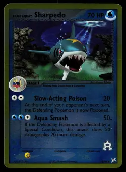 Pokemon Card - Team Aqua's Sharpedo Team Magma vs Team Aqua 18/95 Reverse Holo - Image 1