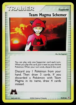 Pokemon Card - Team Magma Schemer Team Magma vs Team Aqua 70/95 Reverse Holo - Image 1