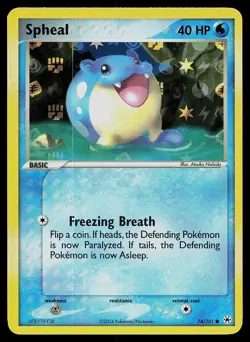 Pokemon Card - Spheal Hidden Legends 74/101 Reverse Holo Common - Image 1