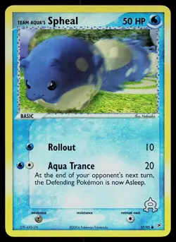 Pokemon Card - Team Aqua's Spheal Team Magma vs Team Aqua 57/95 Reverse Holo - Image 1