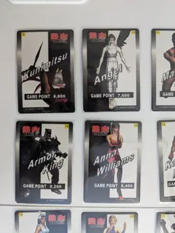 Rare Namco Ohsato Tekken 2 Super Action Card Complete Common 25 Card Set - Image 3