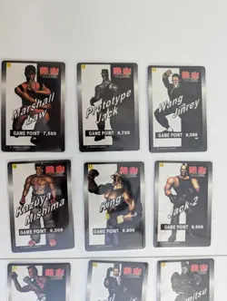 Rare Namco Ohsato Tekken 2 Super Action Card Complete Common 25 Card Set - Image 4