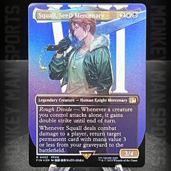 Magic MTG Final Fantasy - Squall, SeeD Mercenary - FIN R 0402 FOIL BORDERLESS - Image 1
