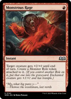 Monstrous Rage [Wilds of Eldraine] - Image 1