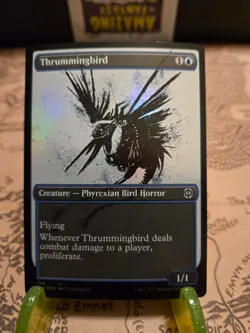 MTG Thrummingbird Phyrexia: All Will Be One Foil Showcase Uncommon NM - Image 1