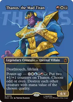 Thanos, the Mad Titan (Borderless) (0367) [Marvel Super Heroes] Near Mint - Image 1