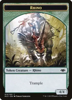 Rhino Token - 013/021 - Modern Horizons MH1 MTG - Image 1