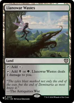 Llanowar Wastes (OTC) - Near Mint MTG The List - Image 1