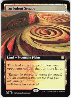 MAGIC MTG TURBULENT STEPPE (EXTENDED ART) 106 COMMANDER: SECRETS OF STRIXHAVEN - Image 1