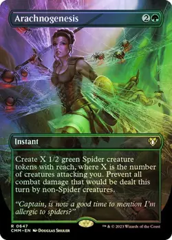 Arachnogenesis FOIL BORDERLESS - 0647 - Rare- Commander Masters CMM MTG - Image 1