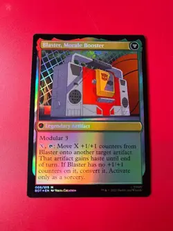 1x FOIL BLASTER, COMBAT DJ - Transformers - MTG - Magic the Gathering - Image 2