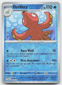 Octillery 034/159 Uncommon Journey Together Pokemon Reverse Holo Near Mint - Image 1