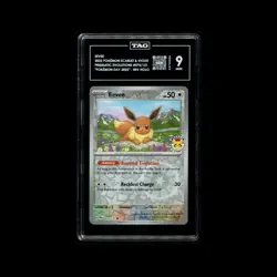 Eevee 2025 Pokemon Day 074/131 Prismatic Evolution Stamped Promo English TAG 9 - Image 1