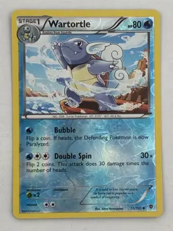 Pokemon TCG Wartortle 15/101 Plasma Blast Reverse Holo - Image 2