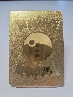 Pikachu Mega Sableye Hp480 Tag Cosplay Gold Foil Fan Art Collector Pokemon - Image 4