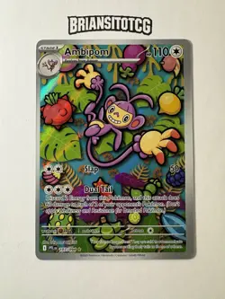 Pokemon Ambipom 107/094 Me02: Phantasmal Flames Holo Illustration Rare NM - Image 2