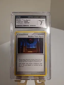 2009 POKEMON PLATINUM #104/127 BROKEN TIME-SPACE CGC 7 - Image 1