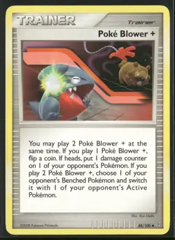 Poke Blower + 88/100 Uncommon Stormfront Pokemon Near Mint - Image 1