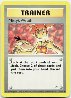 Pokemon TCG Misty's Wrath Gym Heroes Uncommon 114/132 Unlimited - Image 1