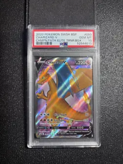 2020 Pokemon Charizard V SWSH050 Sword & Shield Promo Holo Full Art PSA 10 - Image 1