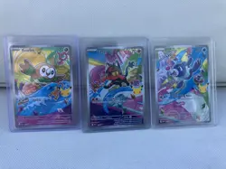 Pokemon TCG First Partner Illustrations Rowlet #043, Litten #044, Popplio #045 - Image 1